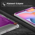 thumbnail image 6 of Fintie Shockproof Case for Samsung Galaxy Tab S6 Lite 10.4 Inch 2024/2022/2020, Tuatara Rugged Unibody Hybrid Full Protective Bumper Kickstand Cover with Built-in Screen Protector, Purple, 6 of 9