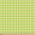 thumbnail image 2 of Nature Art Fabric by the Yard, Daisy Petals in Symmetric Style Pastel Flourish Buds Vintage Girly, Decorative Upholstery Fabric for Chairs & Home Accents, Yellow Green and White by Ambesonne, 2 of 5