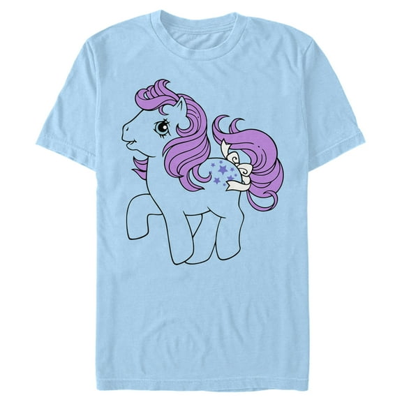 Men's My Little Pony Belle Cutie Mark Graphic Tee Light Blue 3X Large