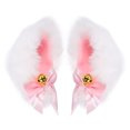 thumbnail image 1 of Shisuyan Cat Ears Hair Clip White Imitation Rabbit Hair 1 Pair 3.5x3.1x0.4In, 1 of 8