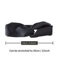thumbnail image 3 of Nvzi 100% Mulberry Silk Head Wrap Elastic Headband Black, 3 of 5