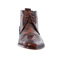 thumbnail image 4 of Jeffery West Wings Polished Leather Chukka Boots, Brown, 4 of 9