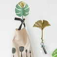 thumbnail image 7 of Leaf Shape Hooks Holder Coat Hat Scarf Towel Hanger Cabinet Home 01, 7 of 7