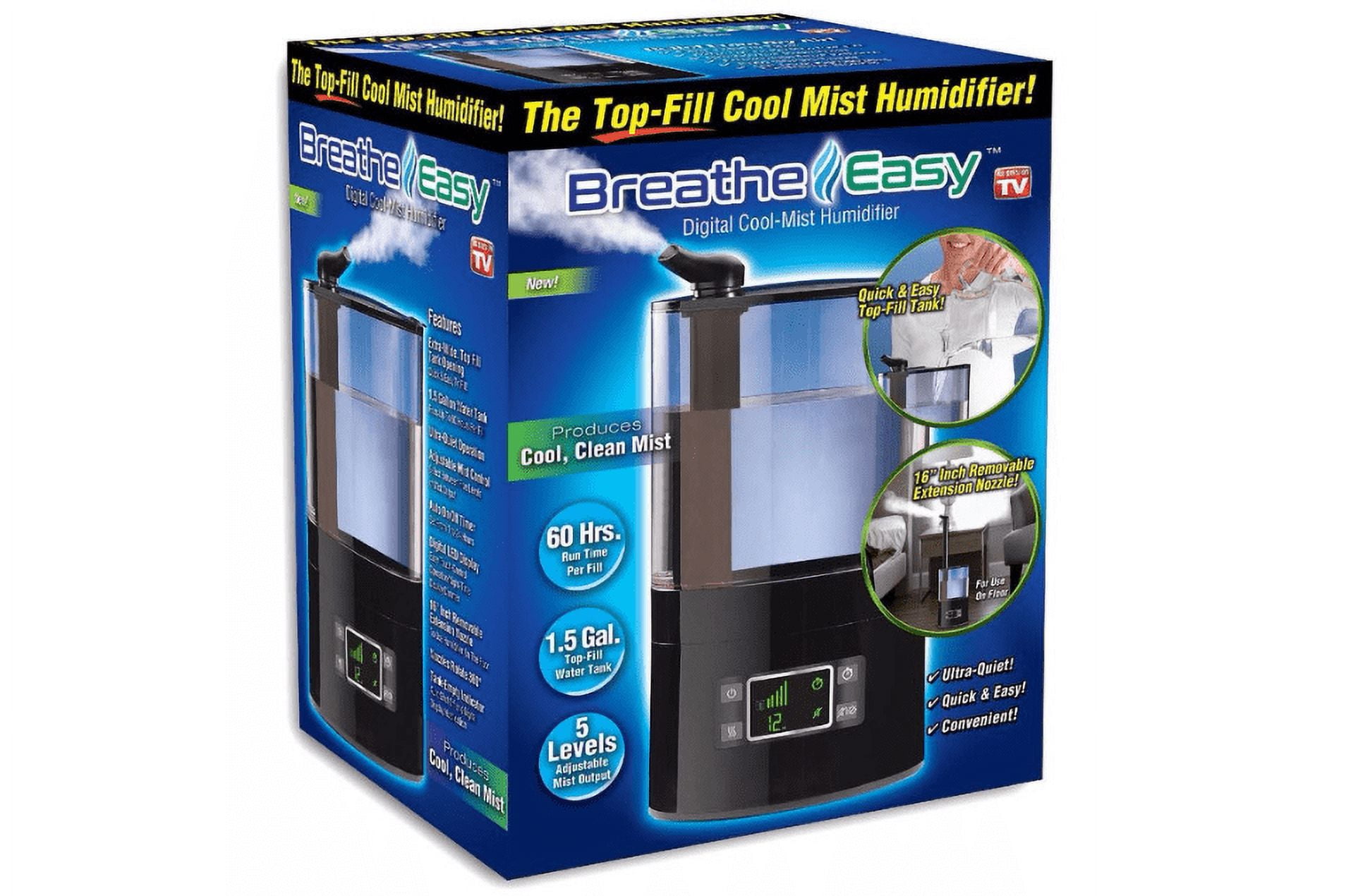 Breathe Easy Humidifier Ultra Cool Mist - As Seen on TV
