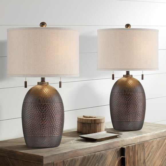 Two Pull Chain Table Lamps