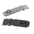 thumbnail image 3 of Office Door Lock Hasp Replacement Storage Box Security Cabinet Drawer Stainless Steel Doors Latch Padlock Clamp Hardware Spare Parts Silver, 3 of 6