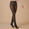 thumbnail image 6 of mgoYE Women Fleece Lined Leggings High Waist Pantyhose Thick Warm Tights for Women(Beige,M), 6 of 9
