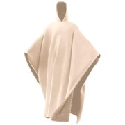 4Ft Oversized Blanket Cloak With Adjustable Hood Weighted Unisex Loose Hooded Blanket For Indoor And Outdoor Comfort And Warm Solid Color Wearable Blanket Poncho Gift(Beige-125X72Cm)#5904