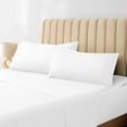 thumbnail image 2 of DNG Creations 5 Piece Zipper Sheet Set - Include (1 Elastic Fitted Sheet, 1 Base Sheet has Zipper, 1 Flat Sheet And 2 Pillowcase) 15 Inch Deep Pocket ( Stripe White - California King ), 2 of 7