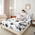 thumbnail image 4 of Castle Fairy Football Baseball 3Pcs Twin Sheet Sets for Teens Women Men,Sport Gamer Twin Fitted Sheet,Abstract Watercolor Splash Breathable Flat Sheet,Lightweight Room Decor, 4 of 7