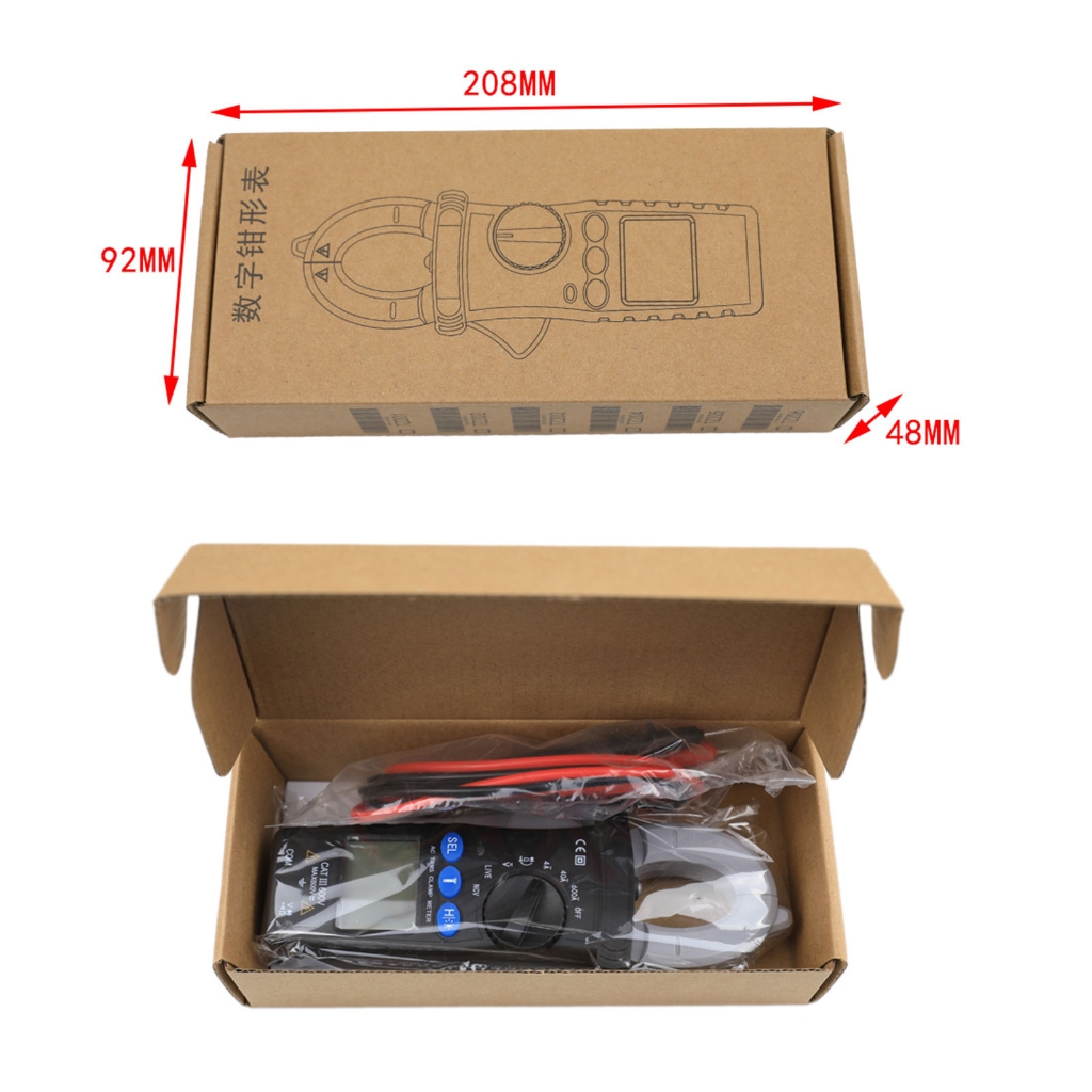 Professional Clamp Meter with Back light Buttons Versatile Clamp Multimeter Voltage Current Resistance Capacitance Meter