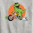 thumbnail image 3 of Instant Message - Trex Motorcycle - Toddler & Youth Crewneck Fleece Sweatshirt, 3 of 6