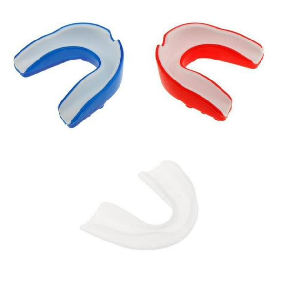 3 Pieces Silicone Mouth Guards Gum Shield For Boxing MMA Teeth Protector