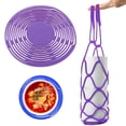 thumbnail image 2 of Manchon de Bouteille de Vin Multi-Usage Sac de Rangement en Silicone et Organisateur Porte-Bouteille de Vin Portatif Tapis en Maille de Silicone Design en Maille Placement Stable Anti-Rayures pour Boissons Cadeau de la Saint-Valentin pour Lui Déco de la Saint-Valentin, 2 of 4