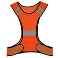 thumbnail image 3 of Chaleco reflectante para correr Chaleco de seguridad transpirable para la noche naranja, 3 of 4