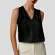 thumbnail image 2 of Top sin mangas con cuello en V para el verano: ropa informal/para actividades al aire libre, poliéster, fácil de cuidar, combina con vaqueros, tallas S-XL, 2 of 4