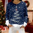 thumbnail image 2 of Cozy Holiday Charm Printed Crewneck Pullover For Casual Knit Sweater With Seasonal Graphic, 2 of 5