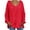 Red, variant on Clearance LYXSSBYX V-Neck Long Sleeve Sweater Tops Hot Sale Clearance for Women's Sexy Casual Hollow Out Solid Color Line V-Neck Long Sleeve Sweater Tops Blouse