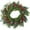 Green, variant on 15.7" Christmas Winter Wreath for Front Door – Artificial Norfolk Pine, Eucalyptus Branches, Red Berries, and Olive Leaves – Handcrafted Holiday Decor for Home, Wreath