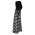 thumbnail image 4 of HNMKIU Womens Lace Detail Mesh Low Waist Stretchy Fitted with Hollow Out Design Trousers for Women Black_003,L, 4 of 5