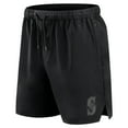 thumbnail image 2 of Men's Fanatics Black Seattle Mariners Front Office Micro Tonal Shorts, 2 of 3