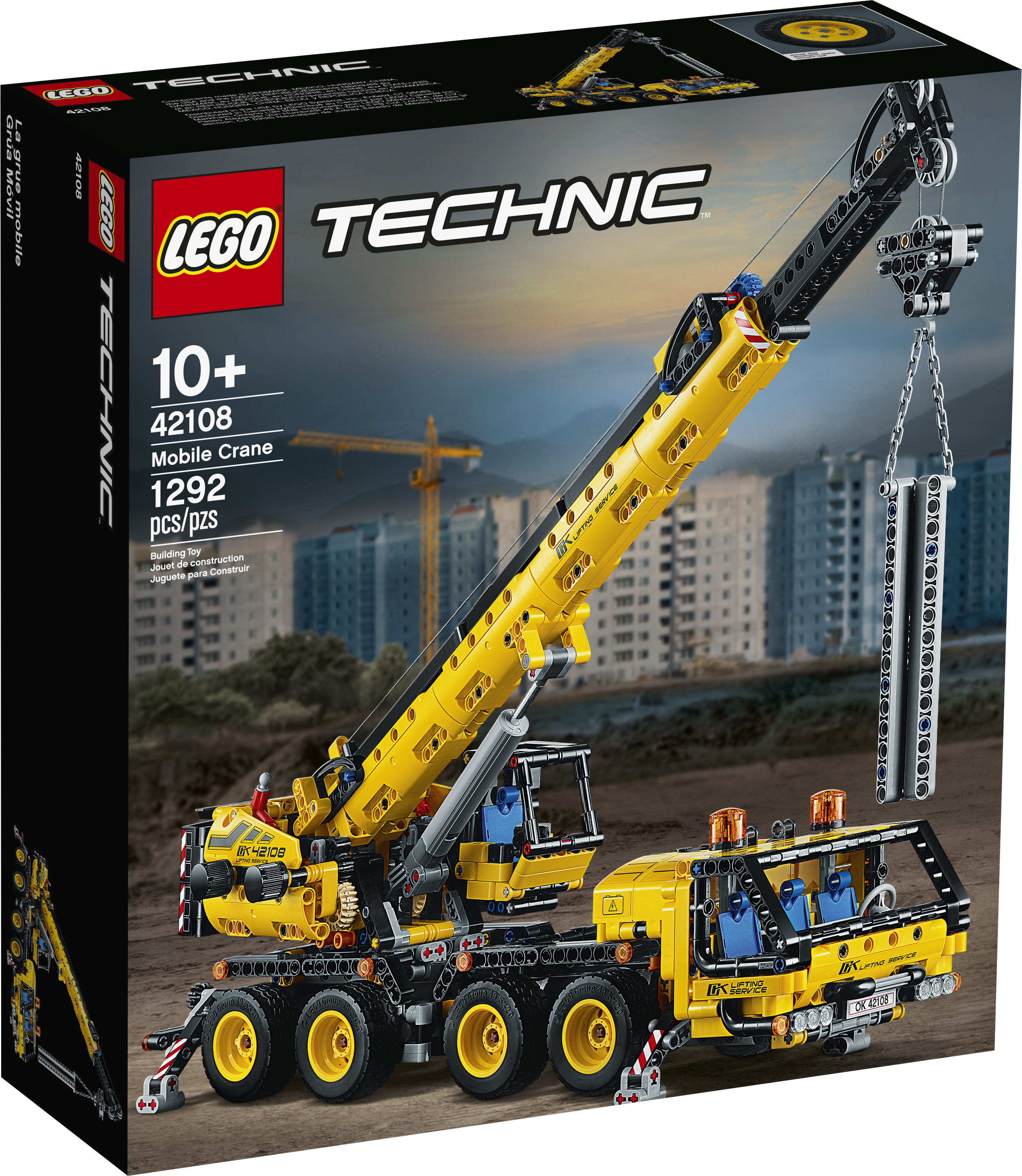 LEGO Technic Mobile Crane 42108 Construction Toy Building Kit (1,292 pieces) - image 4 of 10