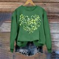 thumbnail image 5 of St. Patrick's Day Sweatshirt for Women Shamrock Balloon Bouquet Graphic Print Crewneck Long Sleeve Classic Fit Festive Party Holiday Pullover Clothes, 5 of 7