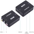 thumbnail image 3 of Digital HDMI to RCA Composite Video Audio AV CVBS Adapter Converter 720p/1080p (Color : Black), 3 of 7
