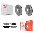 thumbnail image 1 of Transit Auto Front Disc Brake Rotors and Semi-Metallic Pads Kit for Car Mercedes-Benz ML350 GLE400 GLE350 ML400 ML250 GLE300d GLE350d K8S-103589, 1 of 11