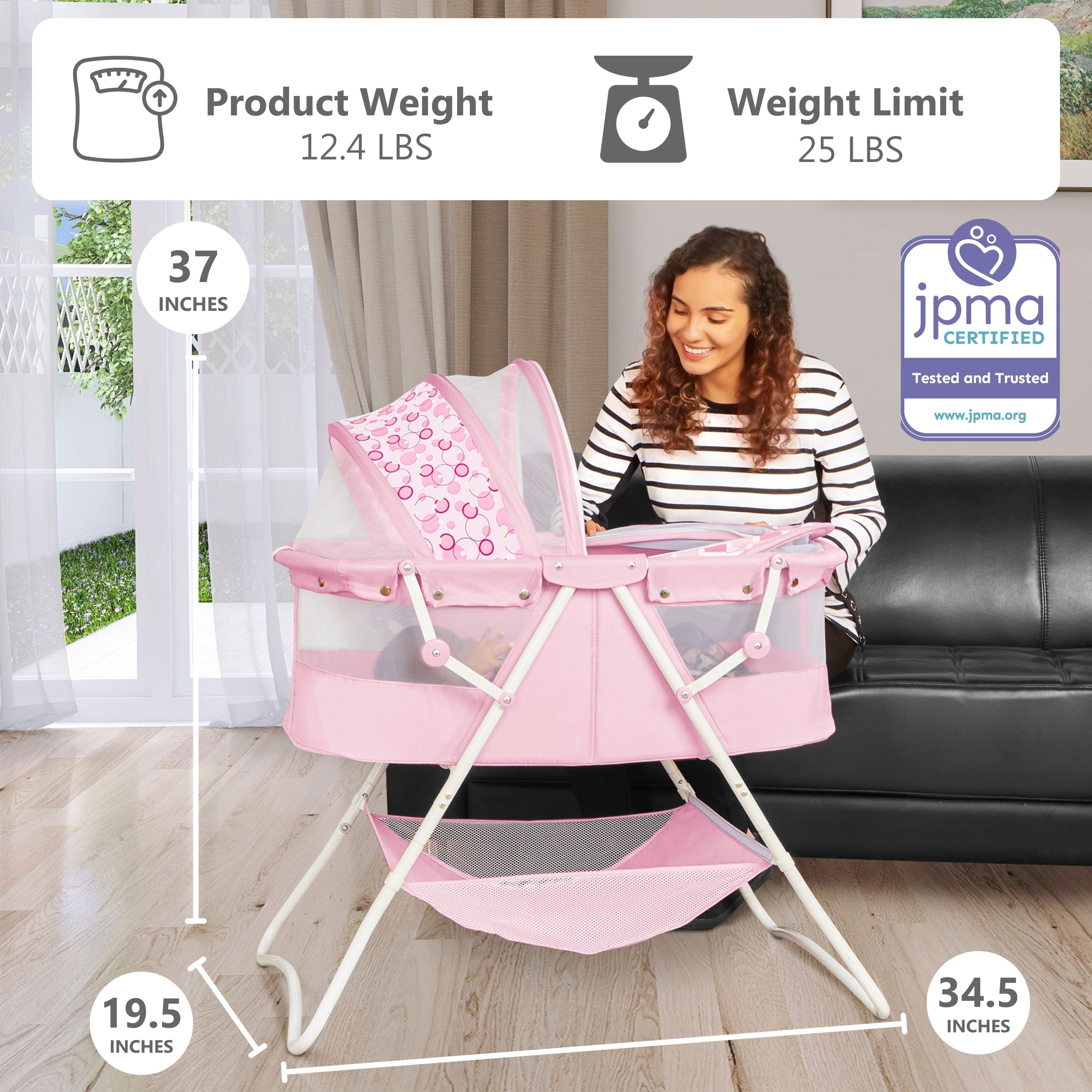 Dream on sales me bassinet pink
