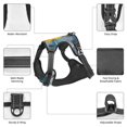 thumbnail image 6 of Fotbe Monk Walking On Water Pattern Dog Harness, No-Pull Pet Harness with 2 Leash Clips, Adjustable Soft Padded Dog Vest with Easy Control Handle for Large Dogs-X-Large, 6 of 6