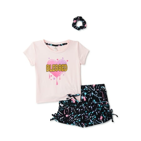 

Sweet Butterfly Toddler Girls’ Active T-Shirt and Shorts 2-Piece Set Sizes 2T-4T