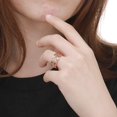 thumbnail image 2 of GFDYREE Triskele Trinity Celtic Knot Rings Stainless Steel Band for Women, 2 of 7