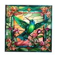 thumbnail image 1 of Colibrí ventana se aferra vidrio se aferra anticolisión extraíble, colorido ventana pegatina ventana calcomanía para oficina, tienda, cafetería, 1 of 8