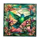 thumbnail image 1 of Colibrí ventana se aferra vidrio se aferra anticolisión extraíble, colorido ventana pegatina ventana calcomanía para oficina, tienda, cafetería, 1 of 8