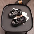 thumbnail image 2 of Grblisyd Boys Girls Chunky Sneakers Lace‑Up With Hook and Loop Lightweight Non‑Slip Sole Sport Walking Shoes for Little Kids Daily Outdoor Wear, 2 of 6