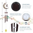 thumbnail image 5 of MUMTOP Wind Chime,Moon Fairy Solar Lights Wind Chimes for Outside Indoor Crackle Glass Ball LED Decorative Mobile Memorial Gift, Aluminum Tubes for Home, Outdoor, Yard, Patio,Garden Decor, 5 of 6