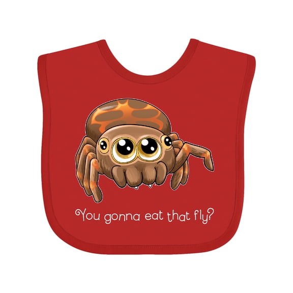 Inktastic Cute and Hungry Spider Boys or Girls Baby Bib