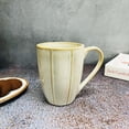 thumbnail image 2 of White Ivory Charm Ceramic Coffee Mug Set Of 2 Pieces - 350ml Each | Studio Pottery Ceramic Mugs For Coffee, Tea, Milk - Microwave Safe & Leak Proof, 2 of 3