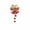 Red, variant on Christmas Cow Bells for Decoration 9.4in Christmas Tree Hanging Decoration Accessories Santa Claus Bells Christmas Gift Hanging Decoration