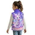 thumbnail image 3 of Pzuqiu Dragon Girls Zip Up Sleeveless Vest Size 4 Comfortable Casual Fall Winter Warm Outerwear With Pockets Personalized Fashion Practical for Teens Girls Boys Kids, 3 of 7