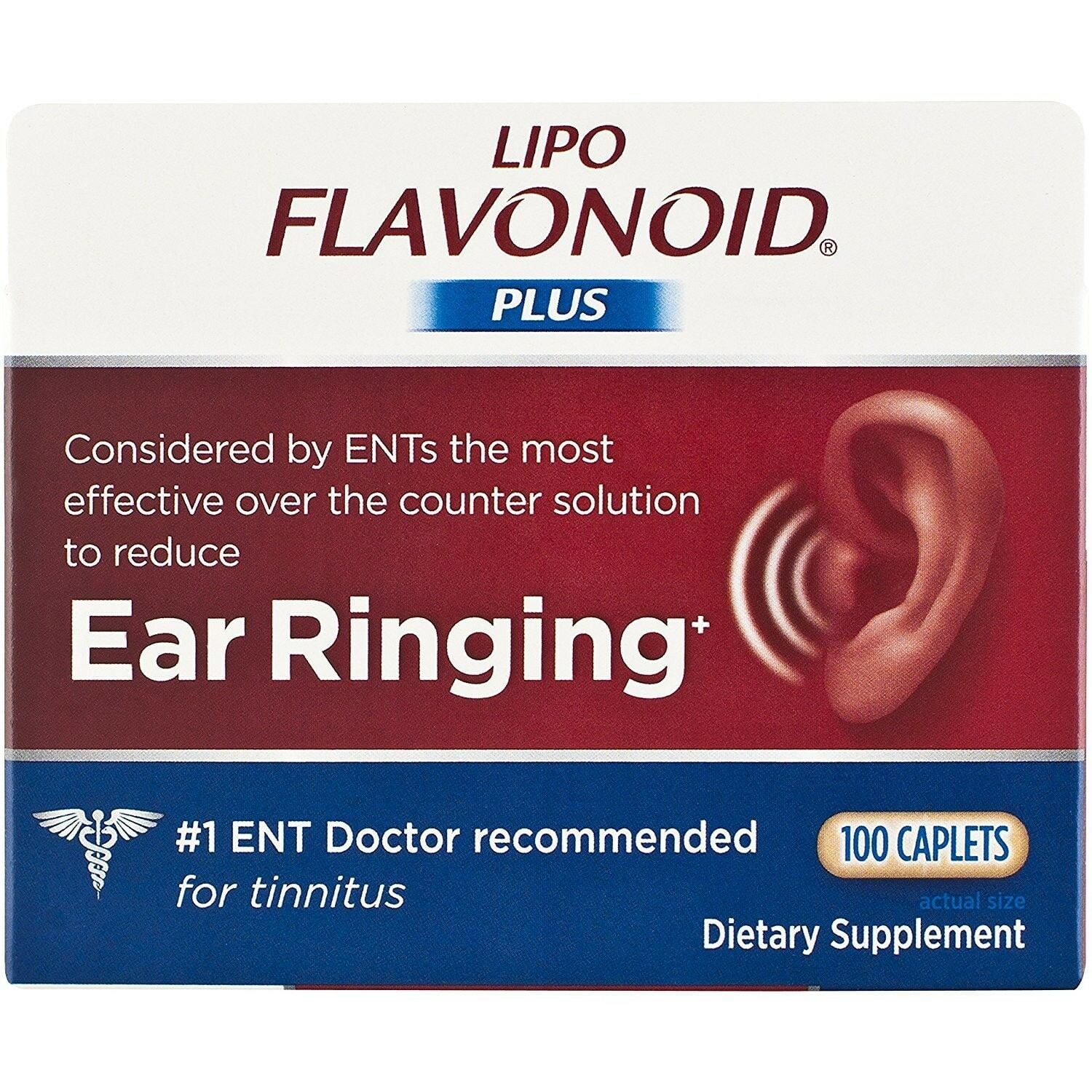 LipoFlavonoid Plus Ear Health Supplement 100 Caplets