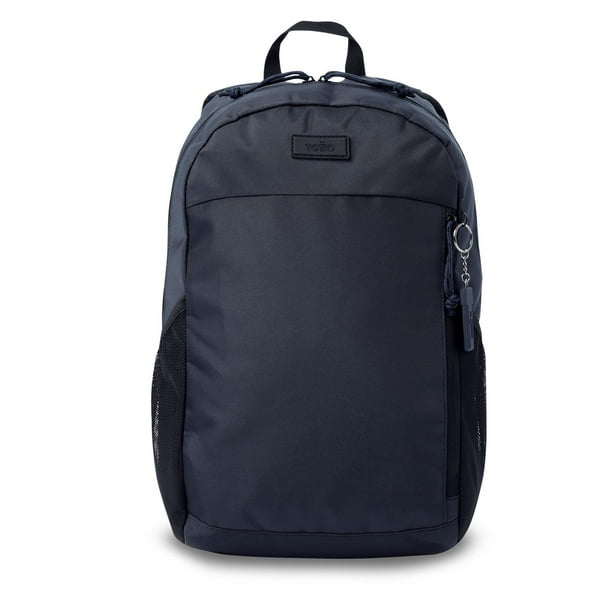 TOTTO Mochila Grande para Hombre Porta Laptop 13 con Bolsillo para Botella | Escuela - Oficina - Via azul G