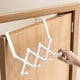thumbnail image 1 of Ganchos Retráctiles para Puerta, Perchero Ajustable con Múltiples Ganchos, Organizador de Ropa con Estructura de Acero, (8-28) x 25 cm, para Dormitorio, Baño y Entrada, 1 of 7