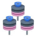 thumbnail image 2 of 3PCs Lawn Mower Grinding Wheel Abrasive Disc Blade Sharpener Grinding Wheel Sharpening Abrasive Disc Knife Replacement for Lawn Mower Tractors Drill Blade, 2 of 8