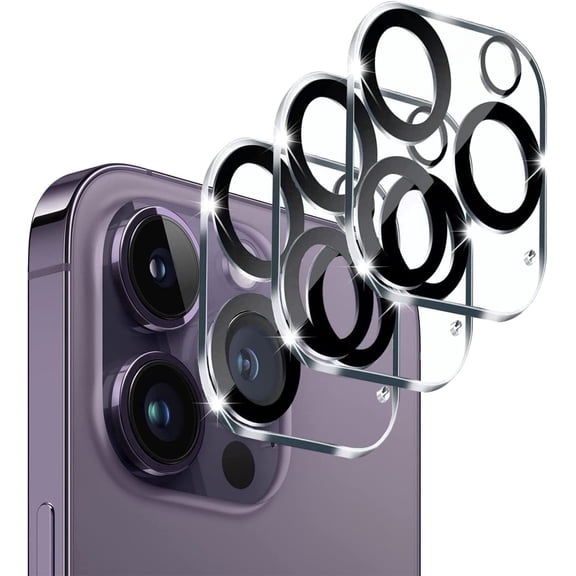TYPPKMM iPhone16 pro/16 pro max Camera Lens Protector, Set of 3,for iPhone16 pro/16 pro max Camera Lens Protector