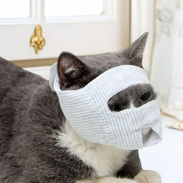 Bozal de Gato Fernando Aseo Ajustable Antimasticación M Ojos Agujero