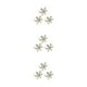 thumbnail image 3 of Billuyoard Valentine Napkins Plates Snowflake Design Buckle Banquets Metal Clasps Rings Decorations Table Napkin Jewelry Rhinestone Type1 NO1, 3 of 6