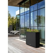 Veradek Block Series Span Medium 30 Plastic Planter - Black