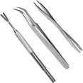 thumbnail image 1 of Lindbes 3 Pack Tick Remover Tool Set Stainless Steel Tick Remover Kit for Cats and Dogs, 1 of 6